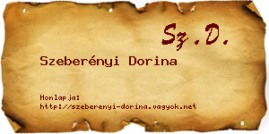 Szeberényi Dorina névjegykártya