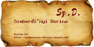 Szeberényi Dorina névjegykártya